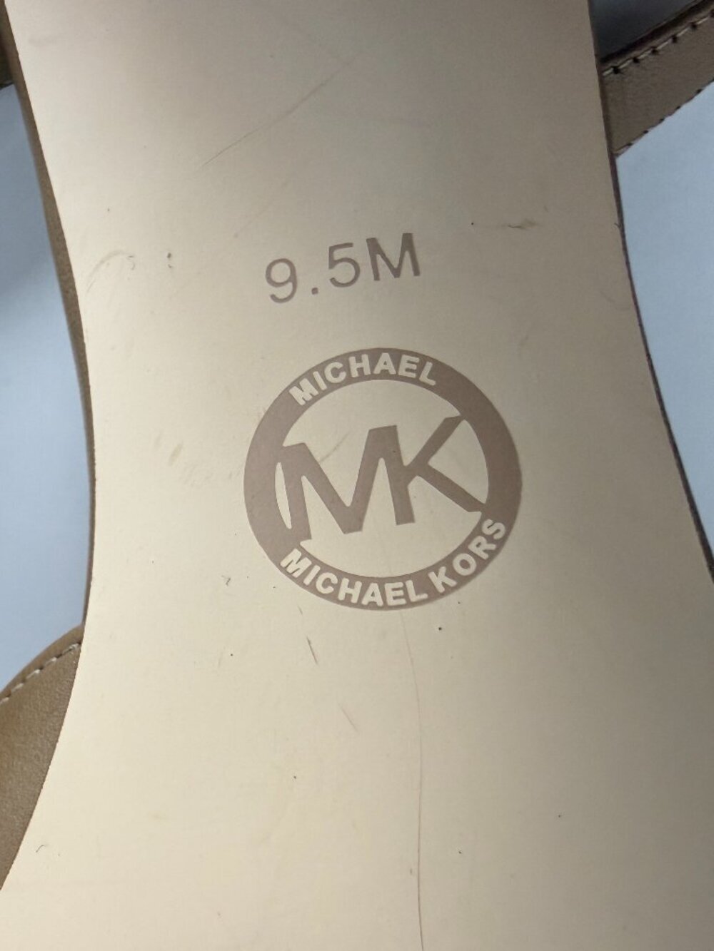 Michael Kors Lena Sling Pumps Natural Sz 9.5M Horsebit Hardware NWOT - Picture 2 of 7